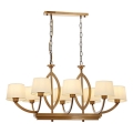 LAHORE láncos csillár 8xE27/40W/230V bronz színű