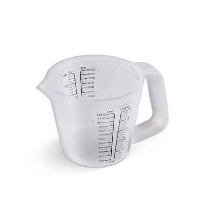 Lamart - Digitális konyhai mérleg mérőpohárral, 2× AAA, fehér