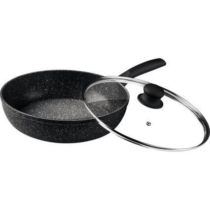 Lamart - Serpenyő fedővel 28 cm fekete