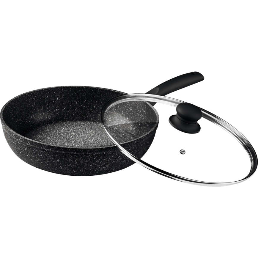 Lamart - Serpenyő fedővel 28 cm fekete