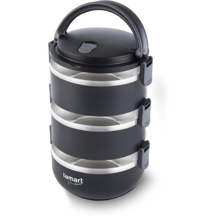 Lamart - Termo ételhordozó 1,8 l fekete