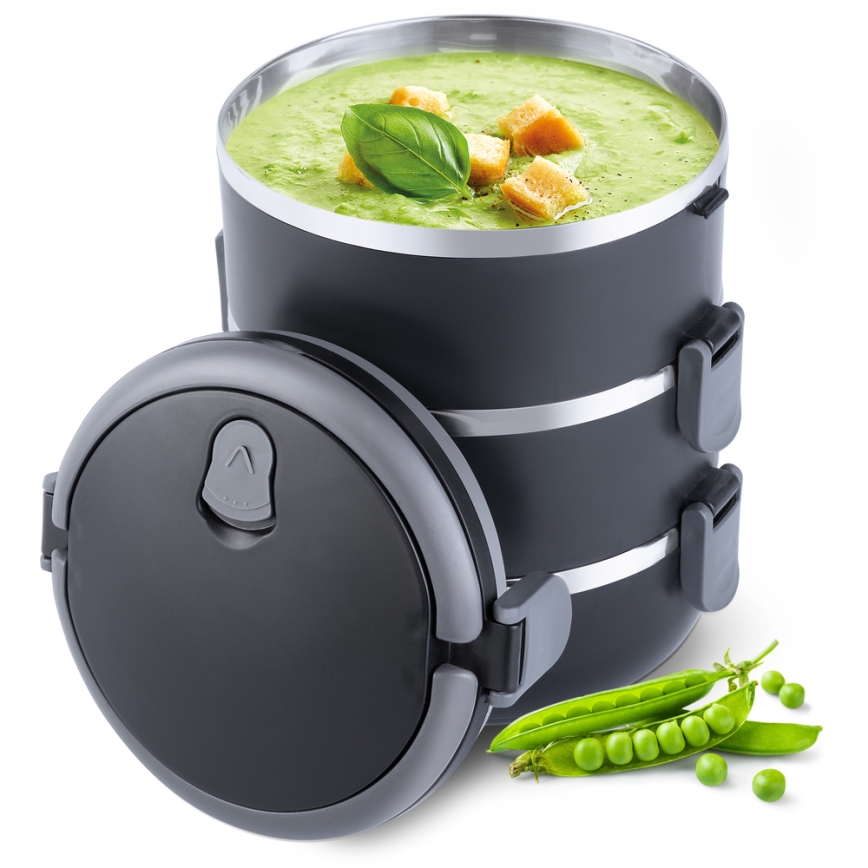 Lamart - Termo ételhordozó 1,8 l fekete