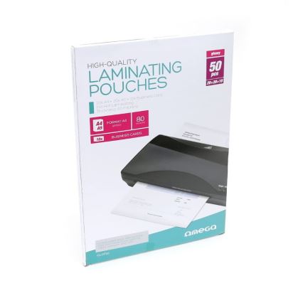 Lamináló fólia A4 20 db + A5 20 db + névjegykártya 10 db