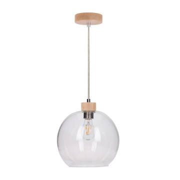 Lámpa zsinóron SVEA 1xE27/60W/230V nyírfa