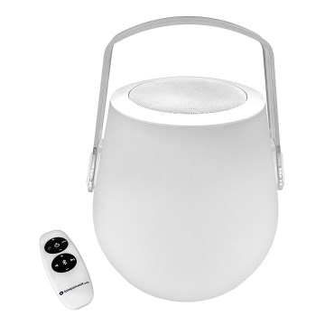Lampenwelt - LED RGB Dimmelhető asztali lámpa hangszóróval LED/3W/3,7V Bluetooth 2000 mAh IP44 + távirányítás