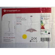 Lampenwelt - LED RGBW Dimmelhető csillár zsinóron ARTHUR 1xE27/10W/230V Wi-Fi