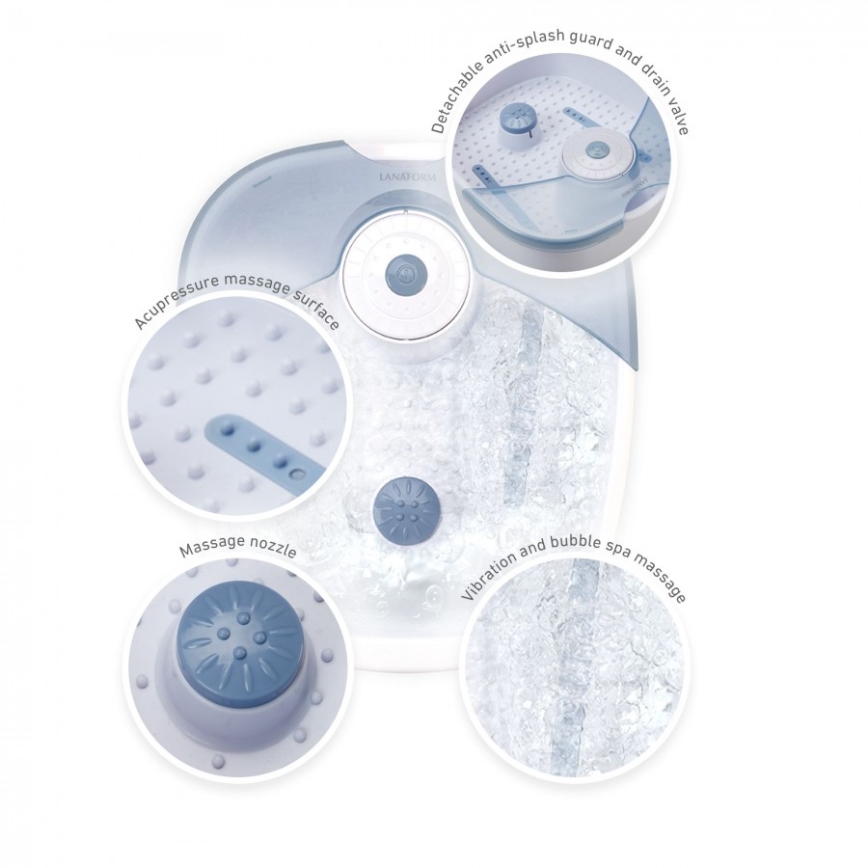 Lanaform - Masszázs lábfürdő FOOT SPA 60W/230V