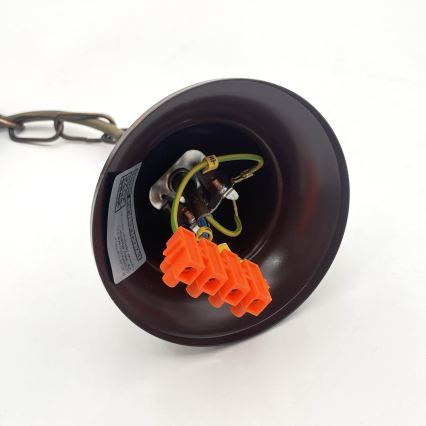 Láncos csillár ANTON 3xE14/15W/230V bronzszínű