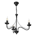 Láncos csillár ANTON 3xE14/15W/230V fekete