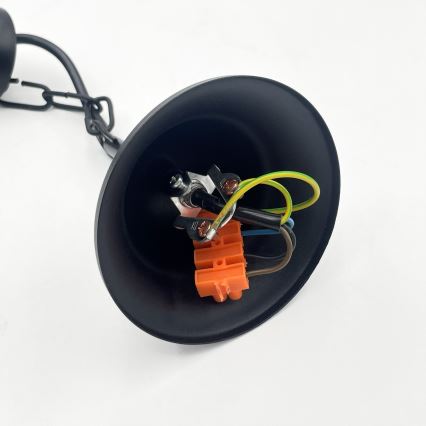 Láncos csillár ANTON 3xE14/15W/230V fekete