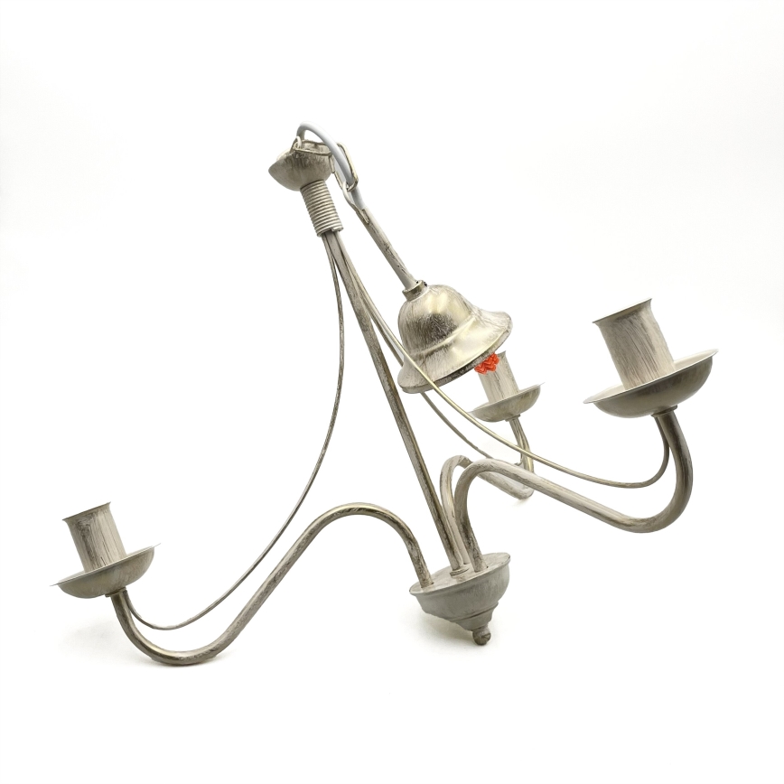 Láncos csillár ANTON 3xE14/60W/230V antikolt fehér