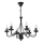 Láncos csillár ANTON 6xE14/60W/230V fekete