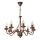 Láncos csillár ANTON 8xE14/60W/230V bronzszínű