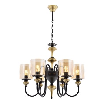 Láncos csillár BUSAN 6xE27/40W/230V arany