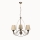 Láncos csillár CLASSIC 3xE14/40W/230V bronz/bézs