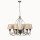 Láncos csillár CLASSIC 6xE14/40W/230V bronz/bézs