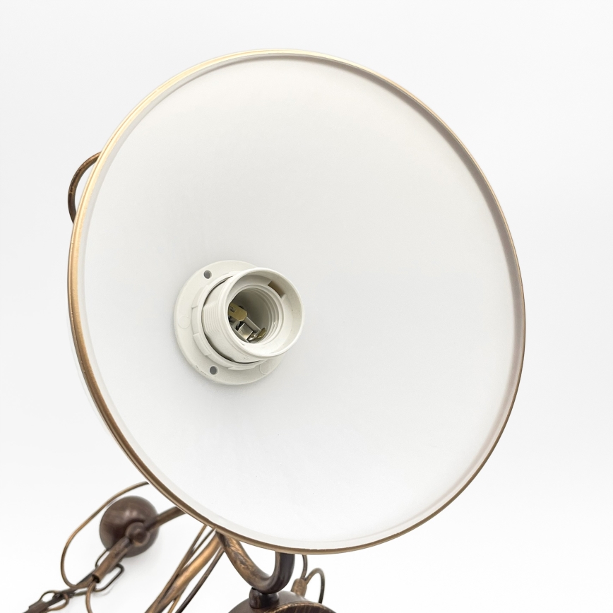 Láncos csillár COBRA 5xE27/60W/230V bronz/patina