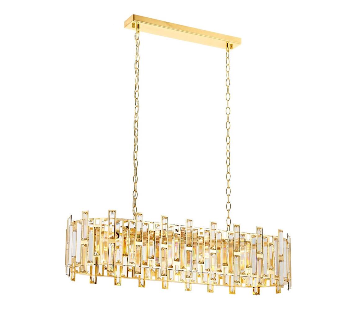 Láncos csillár CRYSTALLINE 13xE14/40W/230V aranyszínű 301AUR1265