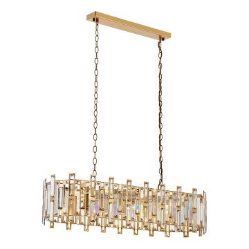 Láncos csillár CRYSTALLINE 13xE14/40W/230V aranyszínű