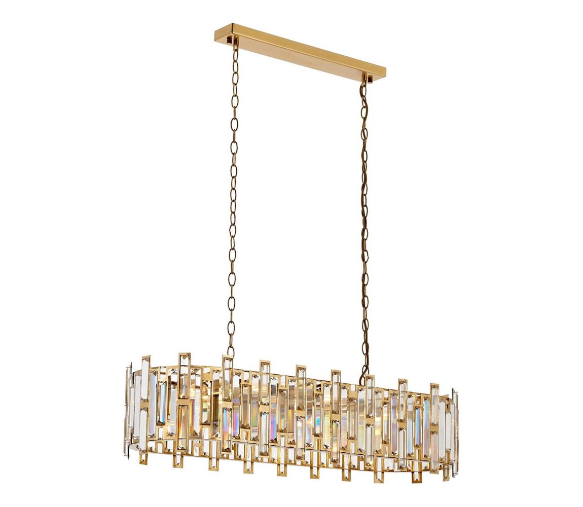 Láncos csillár CRYSTALLINE 13xE14/40W/230V aranyszínű 301AUR1283