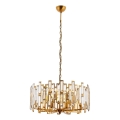 Láncos csillár CRYSTALLINE 6xE14/40W/230V, rézszínű