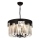 Láncos csillár CRYSTALLINE 6xE27/40W/230V fekete