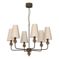 Láncos csillár GRENADA 6xE14/15W/230V bézs