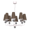 Láncos csillár GRENADA 8xE14/15W/230V szürke