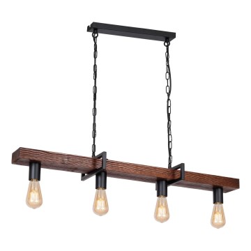 Láncos csillár HARD 4xE27/60W/230V fenyő