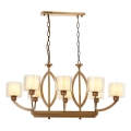 Láncos csillár LAHORE 8xE27/40W/230V bronz színű