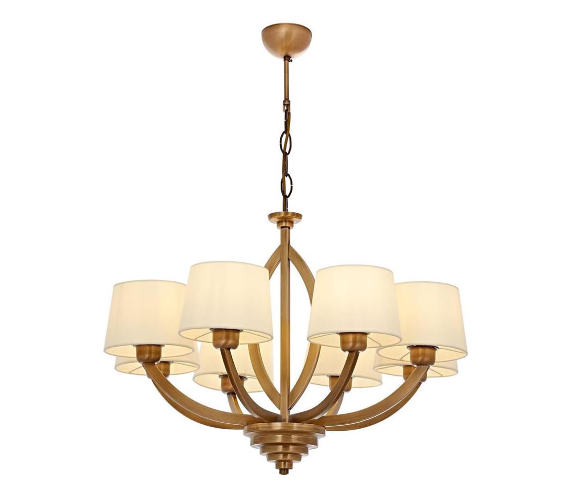 Láncos csillár LAHORE 8xE27/40W/230V bronzszínű 301AUR1313
