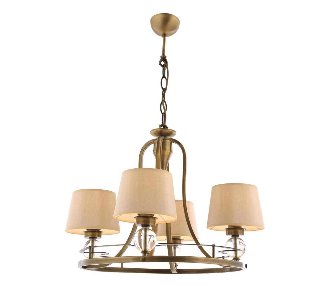 Láncos csillár NARA 4xE27/40W/230V sárgaréz 301AUR1111