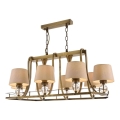 Láncos csillár NARA 6xE27/40W/230V sárgaréz