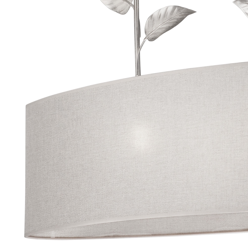 Láncos csillár NOEMI 2xE27/60W/230V ezüst/fehér patina