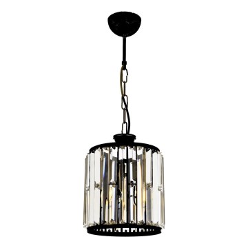 Láncos csillár PUNE 1xE27/40W/230V fekete