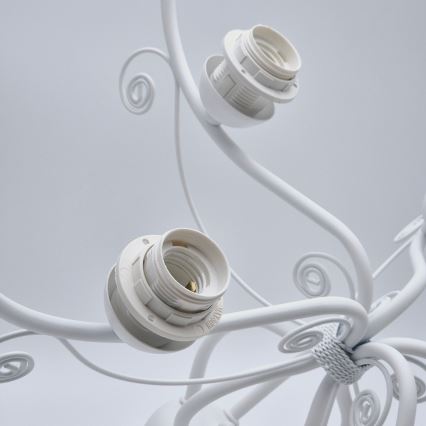 Láncos csillár RETRO II 5xE27/60W/230V fehér