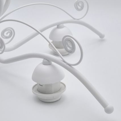 Láncos csillár RETRO II 5xE27/60W/230V fehér