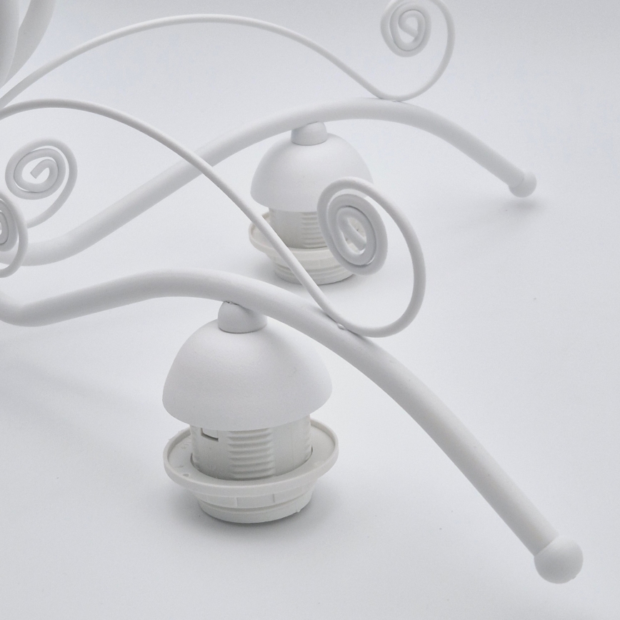 Láncos csillár RETRO II 5xE27/60W/230V fehér