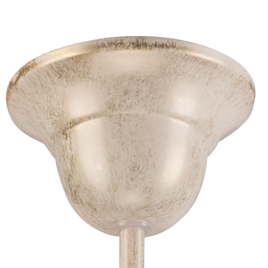 Láncos csillár RETRO II 5xE27/60W/230V fehér patina