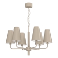 Láncos csillár TORTOLA 6xE14/15W/230V bézs