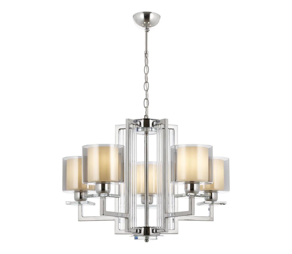 Láncos csillár VARANA 5xE27/40W/230V fényes króm 301AUR1186
