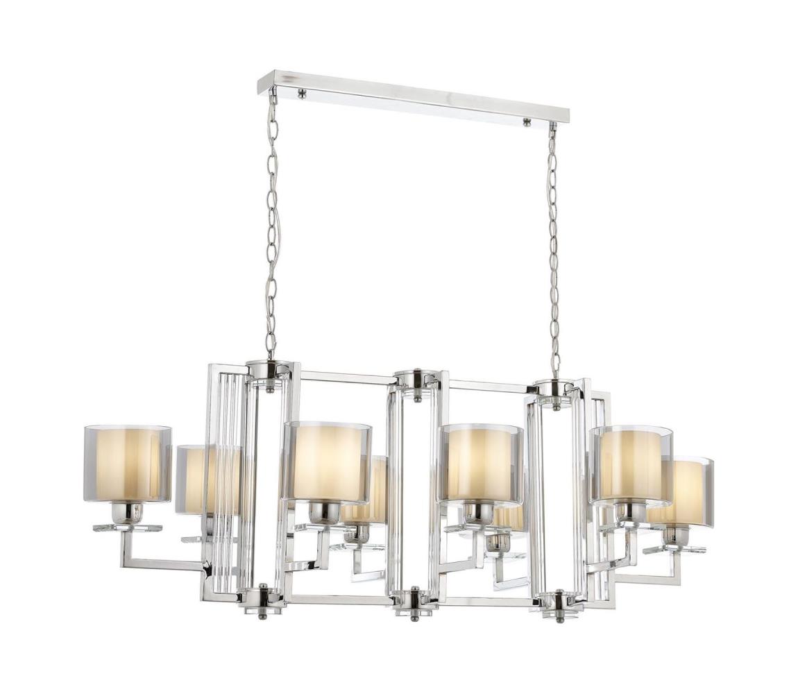 Láncos csillár VARANA 8xE27/40W/230V fényes króm 301AUR1188