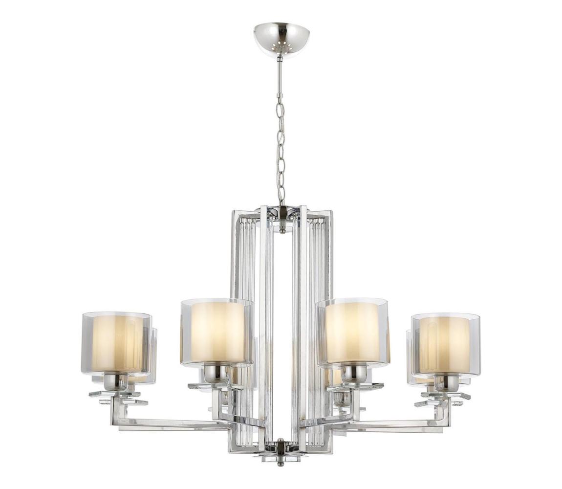 Láncos csillár VARANA 8xE27/40W/230V fényes króm 301AUR1190