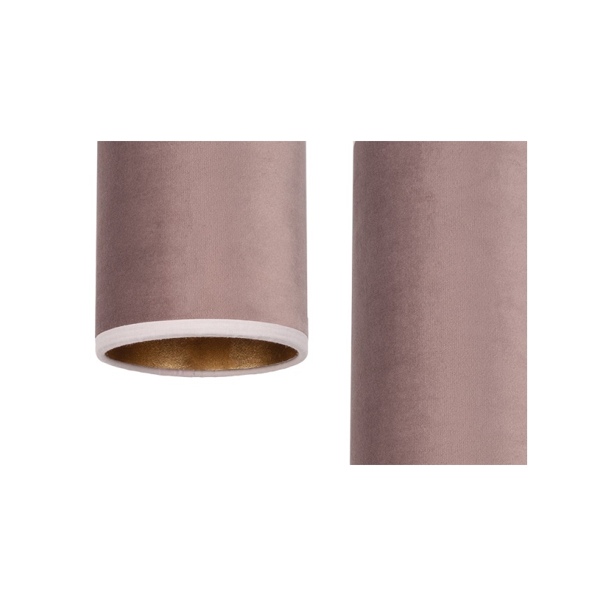 Lámpa zsinóron AVALO 2xE27/60W/230V rózsaszín/fémes réz