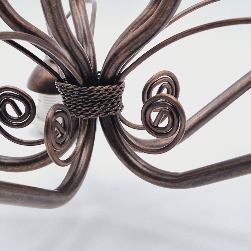 Láncra függesztett RETRO II csillár 5xE27/60W/230V, patinás bronz