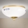 LANDHAUS mennyezeti lámpa, 1xE27/60W/230V, Ø 21 cm, sárgaréz/fehér/kék