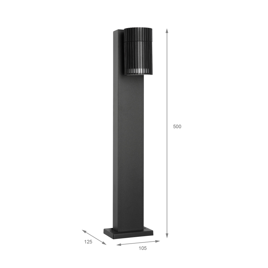 LANTHEA kültéri lámpa 1xGU10/11W/230V IP44 50 cm fekete