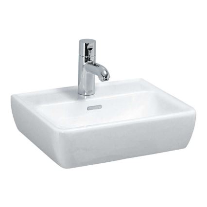 LAUFEN H8119510001041 - Munkalapra helyezhető/falra szerelhető PRO 45x34 cm kerámia/fehér