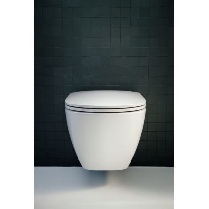 LAUFEN H8660800000001 - Függesztett WC LUA kerámia/fehér + SoftClose WC-ülőke LUA duroplast/fehér