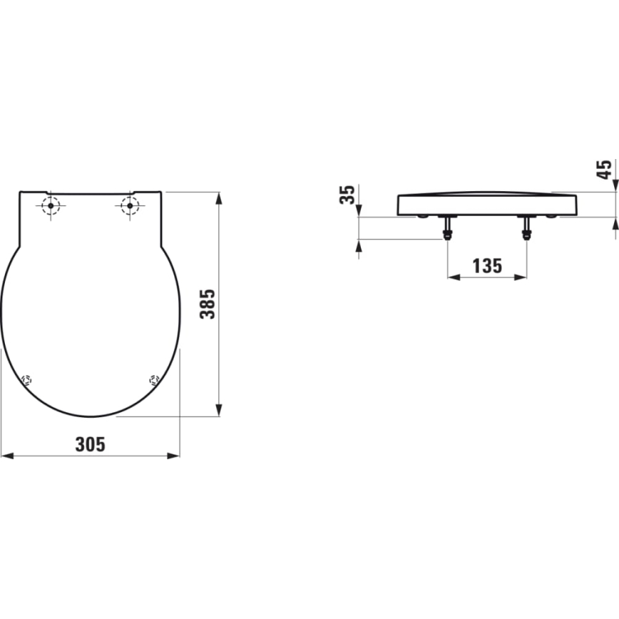 LAUFEN H8942827160001 - Piszoár fedél SoftClose VAL duroplast/matt fekete